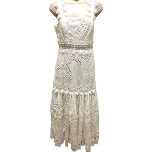 Waimari White Lace Dress. Size S